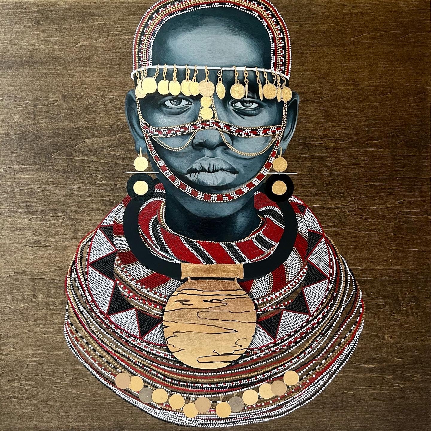 “AFRICA ON WOOD”  Custom Art Piece