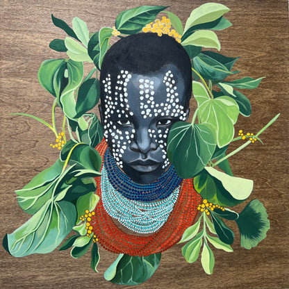 “AFRICA ON WOOD”  Custom Art Piece