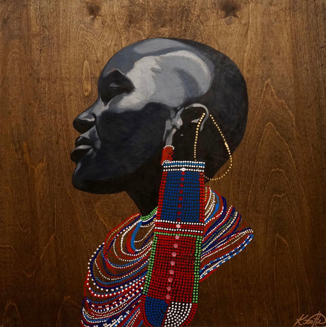 “AFRICA ON WOOD”  Custom Art Piece